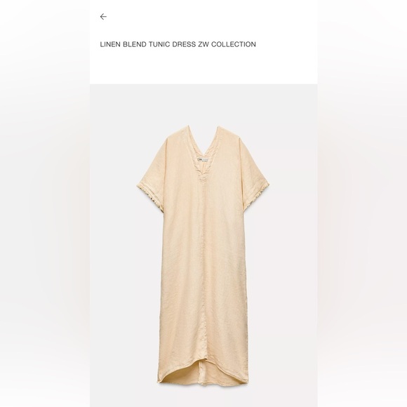 Zara Tops - Zara Cream Linen Blend Tunic
